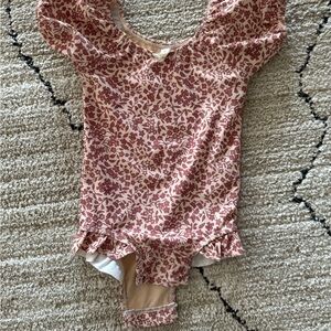 Quincy Mae Mauve Floral swimsuit